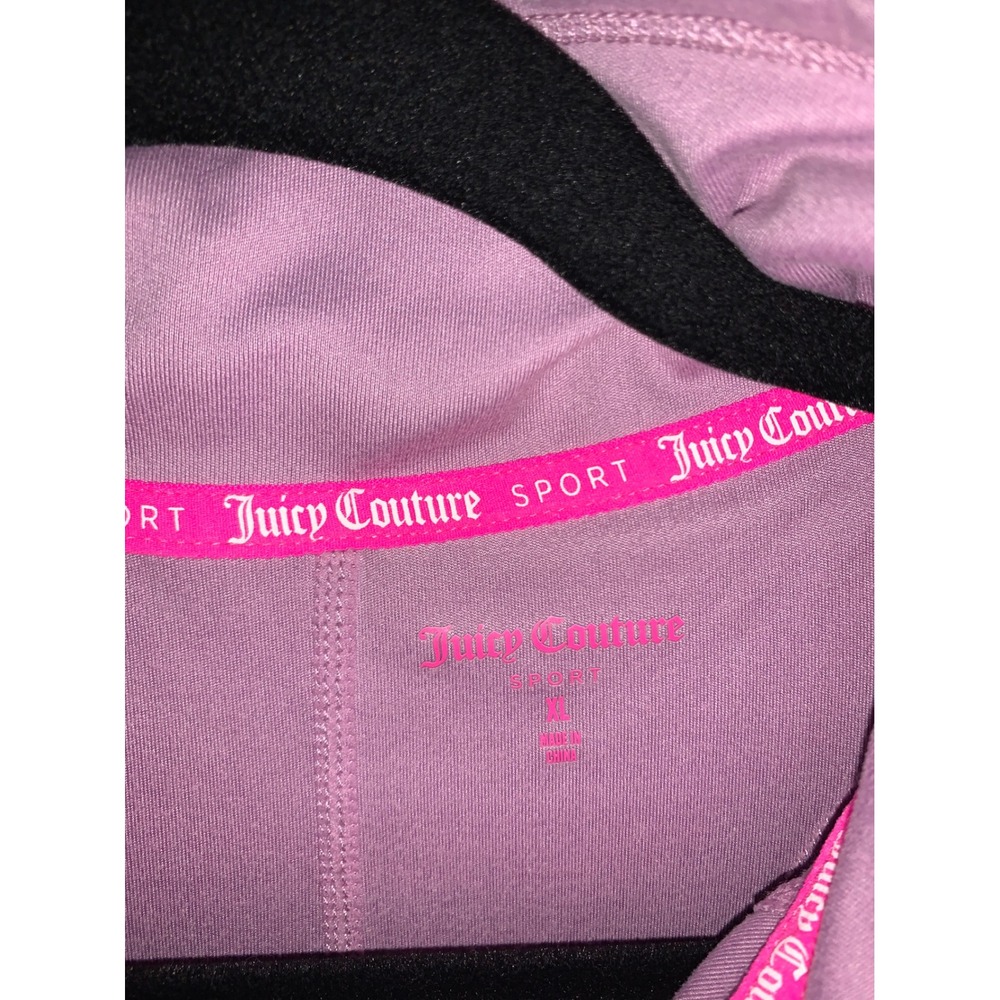 Juicy Couture Sport Womens XL Lilac Purple Quarter Zip Pullover Activewear Top - Picture 3 of 3